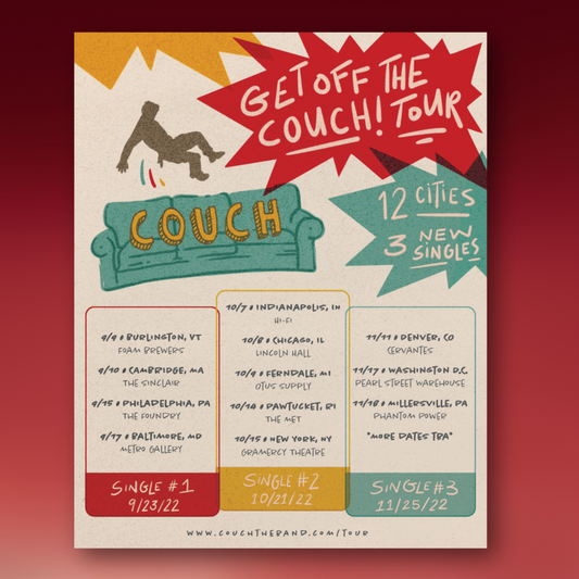 Get Off The Couch Tour Poster