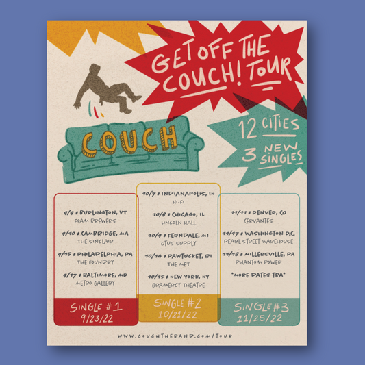 Get Off The Couch Tour Poster