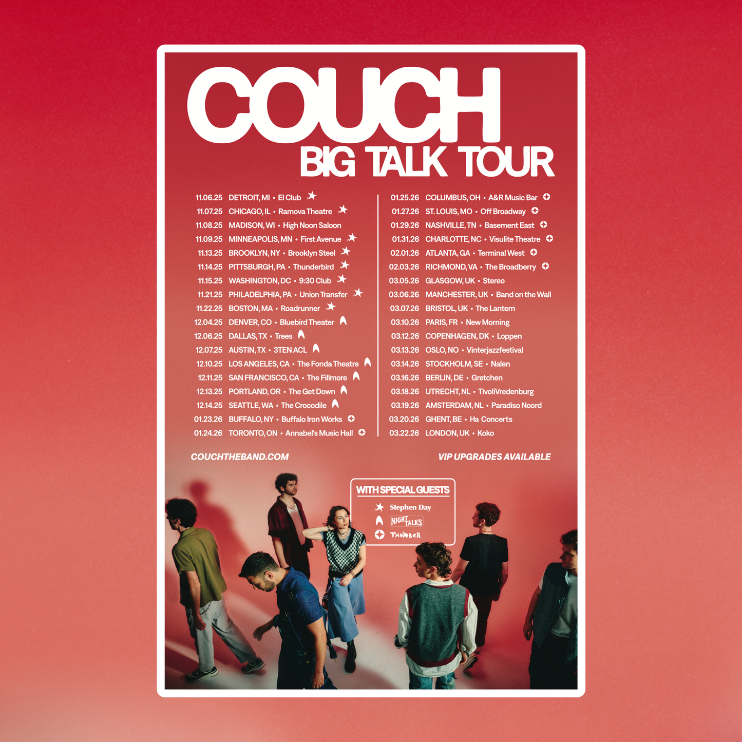 Big Talk Tour Poster
